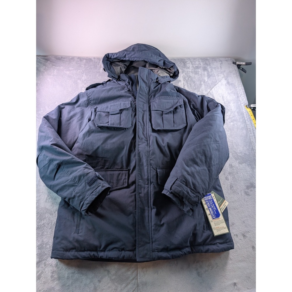 Eddie Bauer Northwest Forester Down Parka Navy Blue EB550 Extreme Cold Mens XL